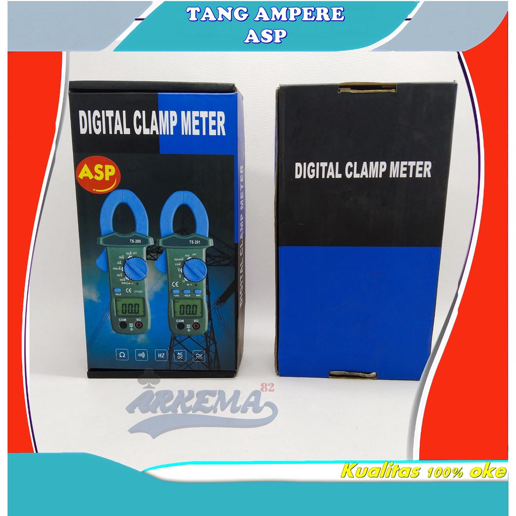 TANG AMPERE DIGITAL CLAMP METER TS-202+ | ALAT TEST / UKUR AMPER LISTRIK DAN ELCO / KAPASITOR