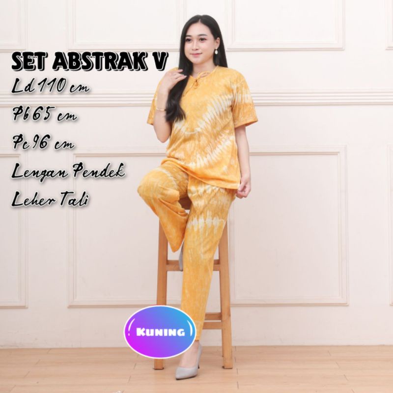 Setelan Piyama Wanita Dewasa Motif Tiedye Bali / Piyama Kekinian Terbaru/ Piyama Kaos Cotton / One Set Wanita