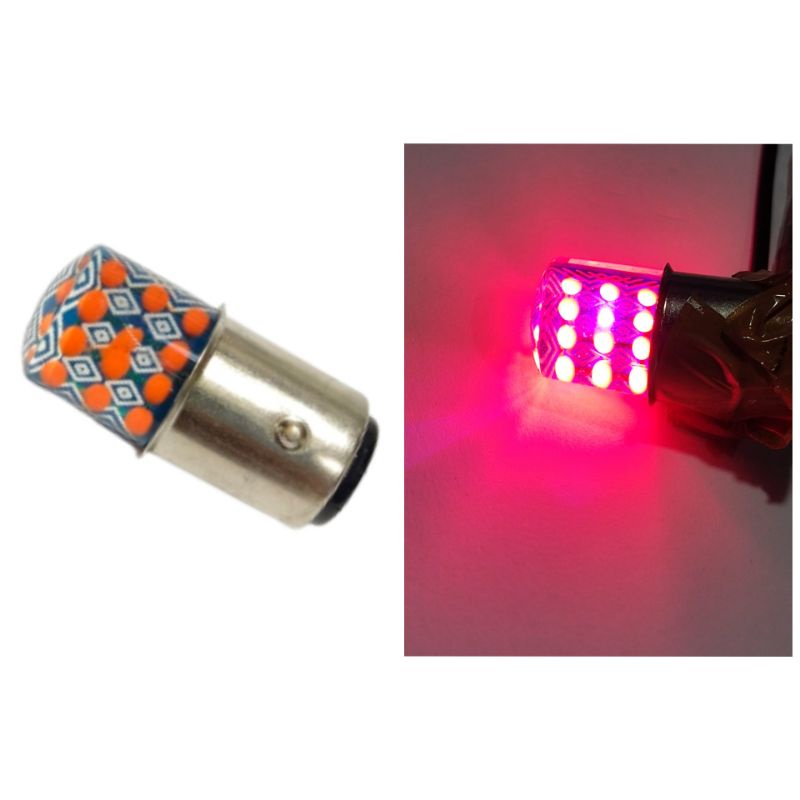 Lampu rem motor mobil 24led lampu stop jelly 24mata edisi led nyala kedip strobo