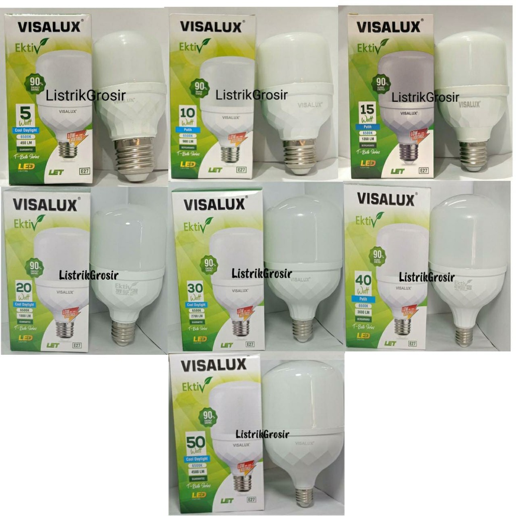 Lampu Led Visalux 5w Putih Kapsul Bergaransi Grosir T Bulb