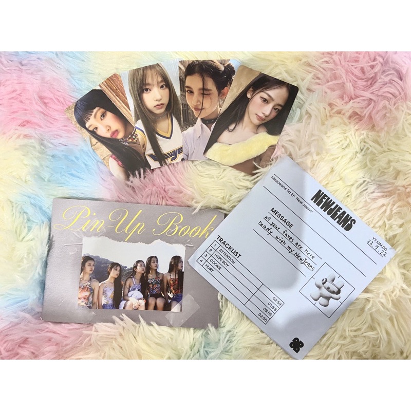 new jeans album bag photocard pin up book CD