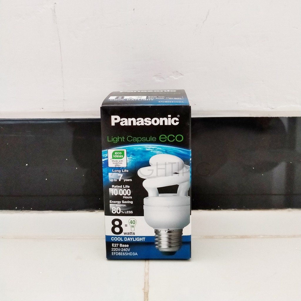 Lampu Panasonic Spiral ECO 8 watt