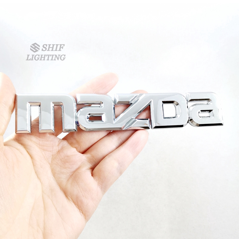 1pc Stiker Emblem Logo MAZDA 2 MAZDA2 Bahan ABS Krom Untuk Bagasi Belakang Mobil MAZDA