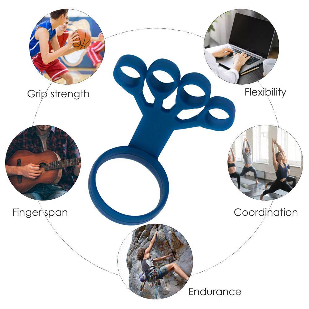 Rebuy Jari ​Grip Cengkrem ​Device Training Tool Silikon ​Latihan Jari Tandu Tangan Hand Grip Trainer Wrist Yoga Stretcher Latihan Kekuatan Pergelangan Tangan