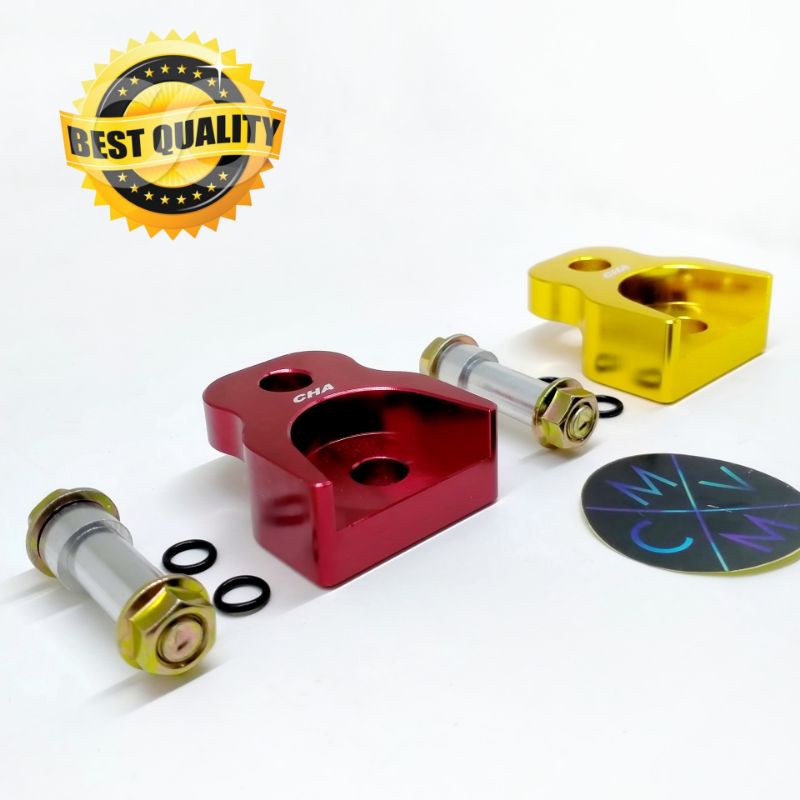 [READY STOCK] PENINGGI SHOCK BELAKANG ATAS MATIC ALUMINIUM CNC UNIVERSAL / dudukan peninggi matik atas belakang almu cnc