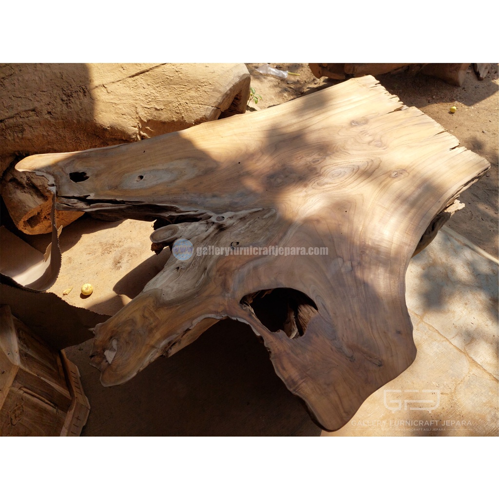 Meja Taman Akar Jati - 120x90cm