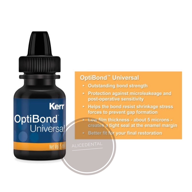 Optibond universal kerr bonding gigi generasi 7 gen7 resin composite porcelain komposit porselen