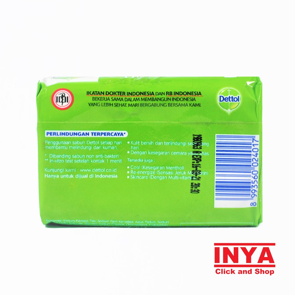 DETTOL ORIGINAL ANTI BAKTERI SOAP 105gr - Sabun Batang