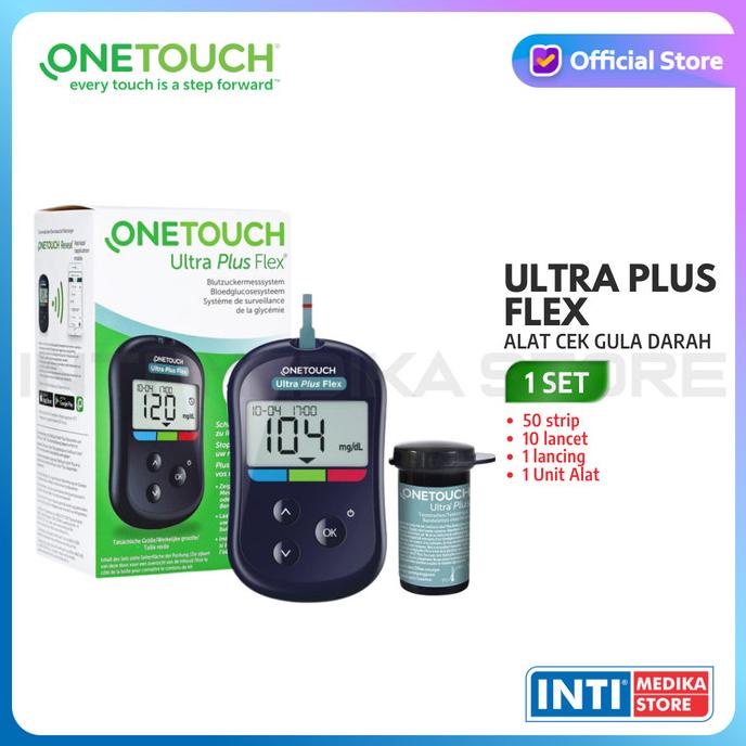 Onetouch - Ultra Plus Flex Alat Cek Gula Darah | Alat Gula Darah -