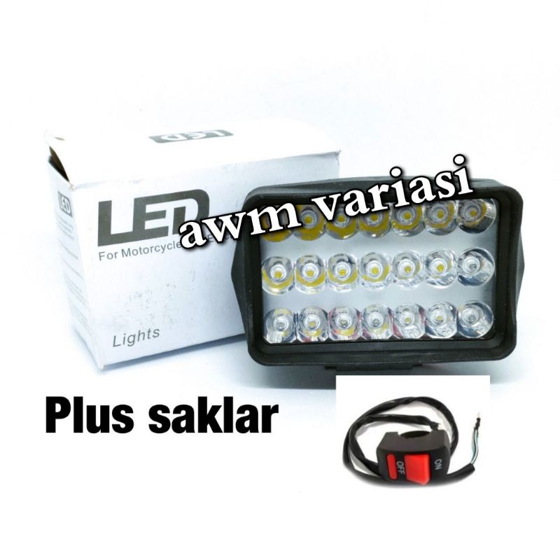 Lampu Tembak Sorot 24 Volt LED CWL 21 Mata CREE Truk Bus Canter Tronton PLX Flood Spot Laser Super Bright Offroad Truck Bis Fuso Bar Cree LightBar Work Light Motor Mobil UTV ATV Skuter Putih Waterproof Panjang