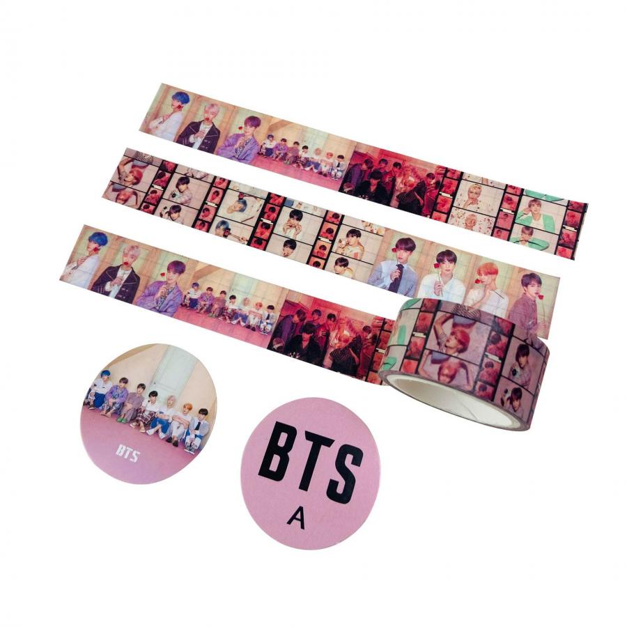 Stiker Kertasselotip Washi Gambar Kpop BTS Untuk Scrapbook