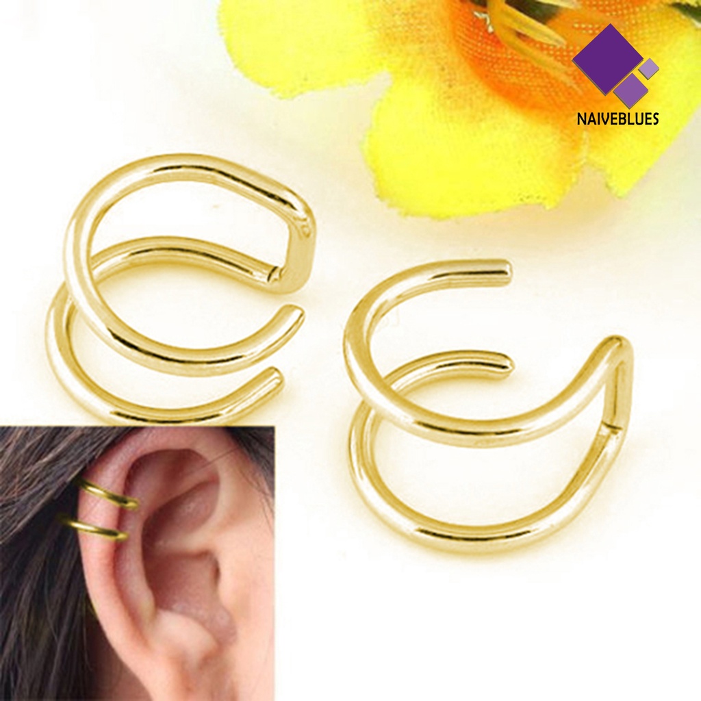 Anting Palsu Model 2 Baris Bahan Steel