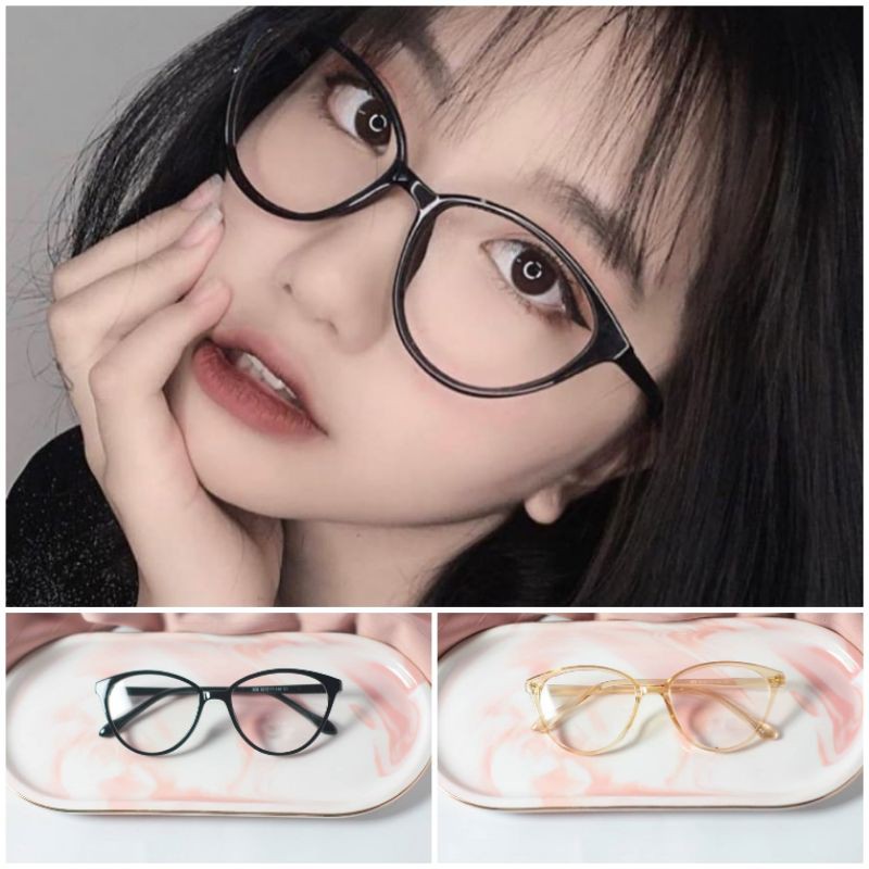 Frame Kacamata Minus / Frame Kaca Mata Cewek / Kacamata Unisex / Kaca Mata Anti Radiasi UV