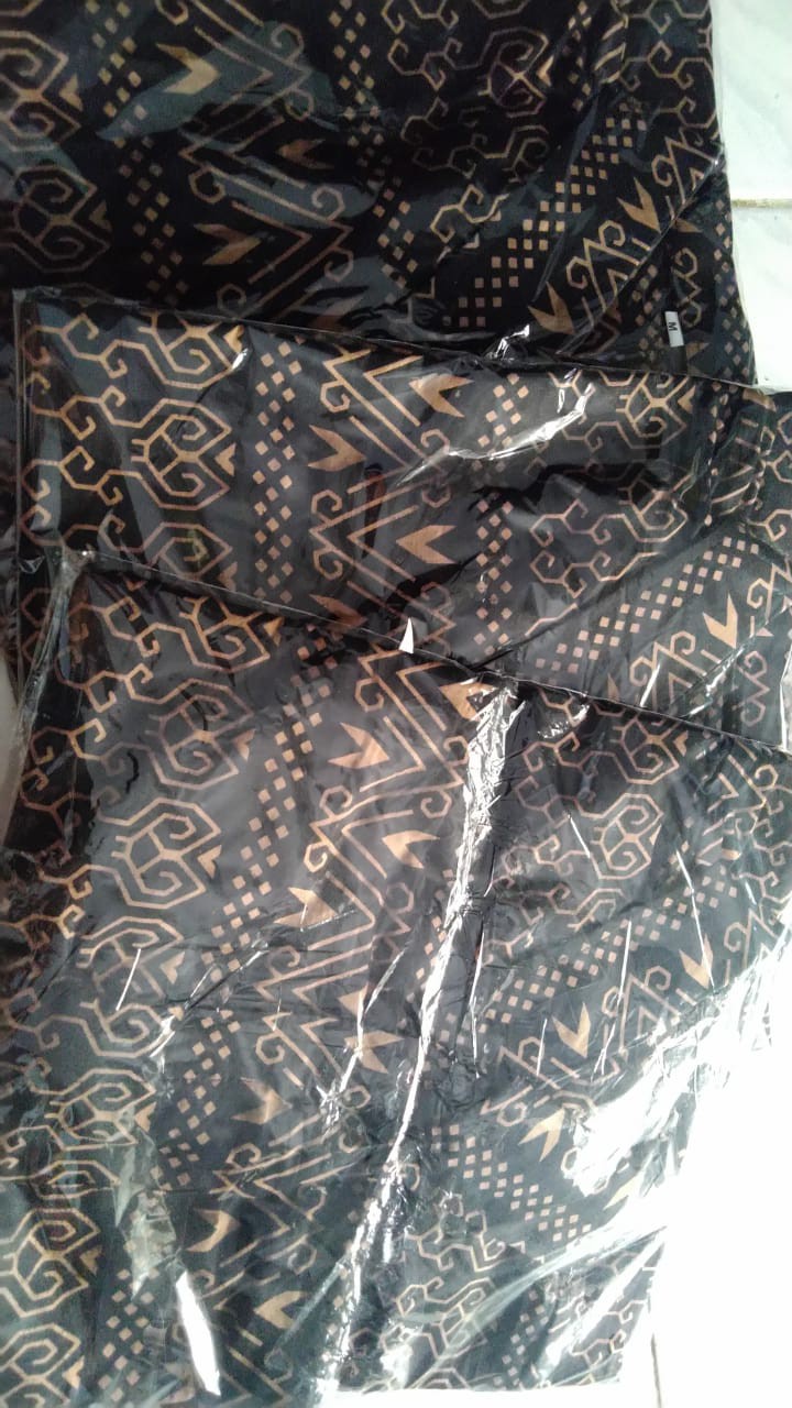 Bswart Batik Hrb026 Kenongo Hem Pendek Semut Coklat Pekalongan M L Xl Batik Pria Murah Modern Grosir