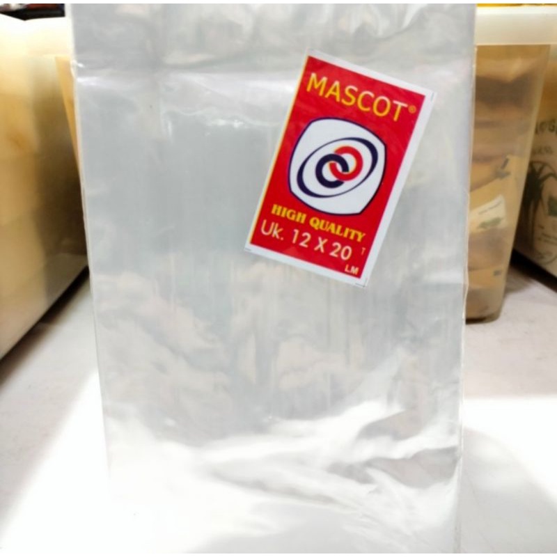 Plastik PP bening uk. 12 x 20