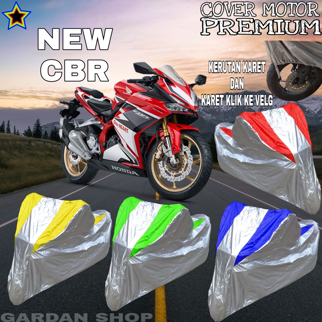 Sarung Motor NEW CBR Silver KOMBINASI Body Cover Cbr PREMIUM