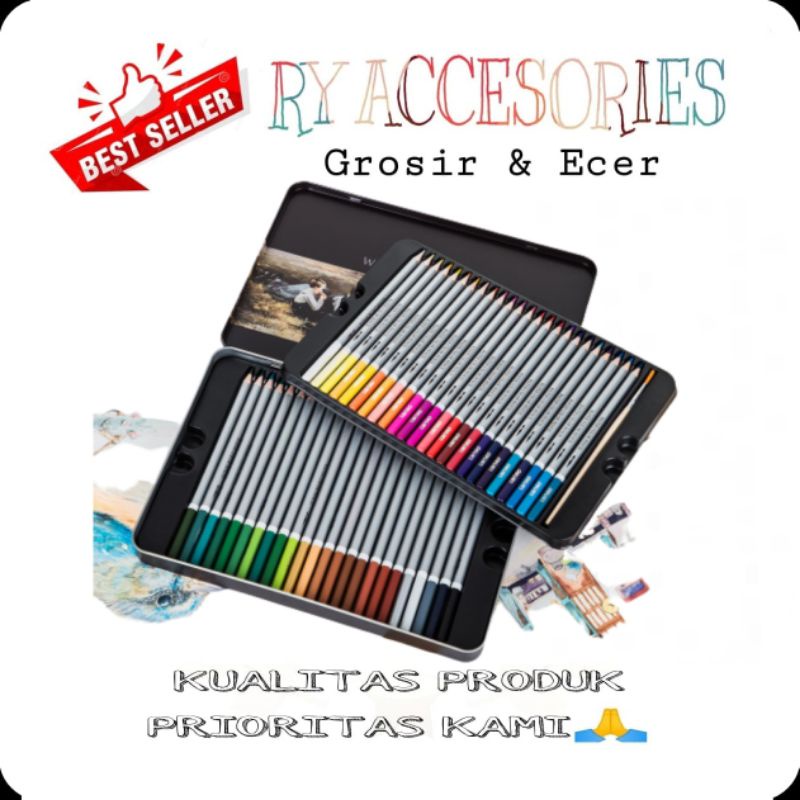

RY - Pensil warna tidak beracun dapat di cuci pensil warna teknologi Hybrid pensil warna ajaib 24 warna / 36 warna / 48 warna / 72 warna