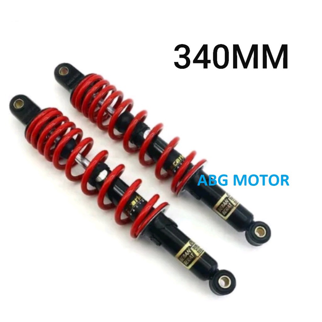 SHOCK BELAKANG BEBAN BERAT 340mm WARNA MERAH MERK ICHIDAI