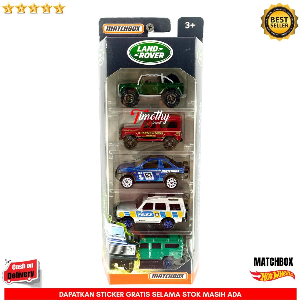 Matchbox Gift Pack Land Rover SVX Discovery Defender Freelander Ninety