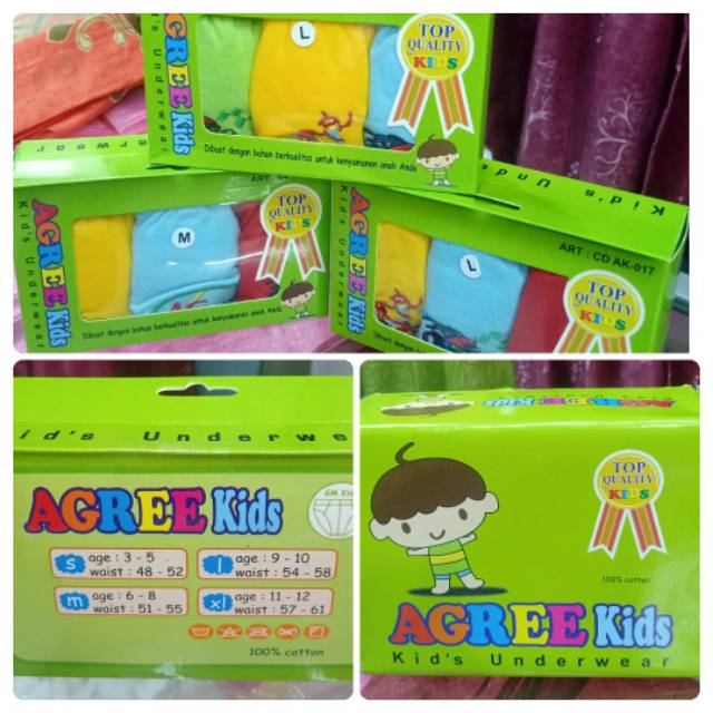 SEMPAK ANAK COWOK AGREE ORIGINAL