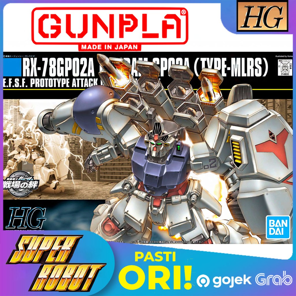 BANDAI HG RX-78 Gundam GP02A Physalis Type MLRS - HGUC