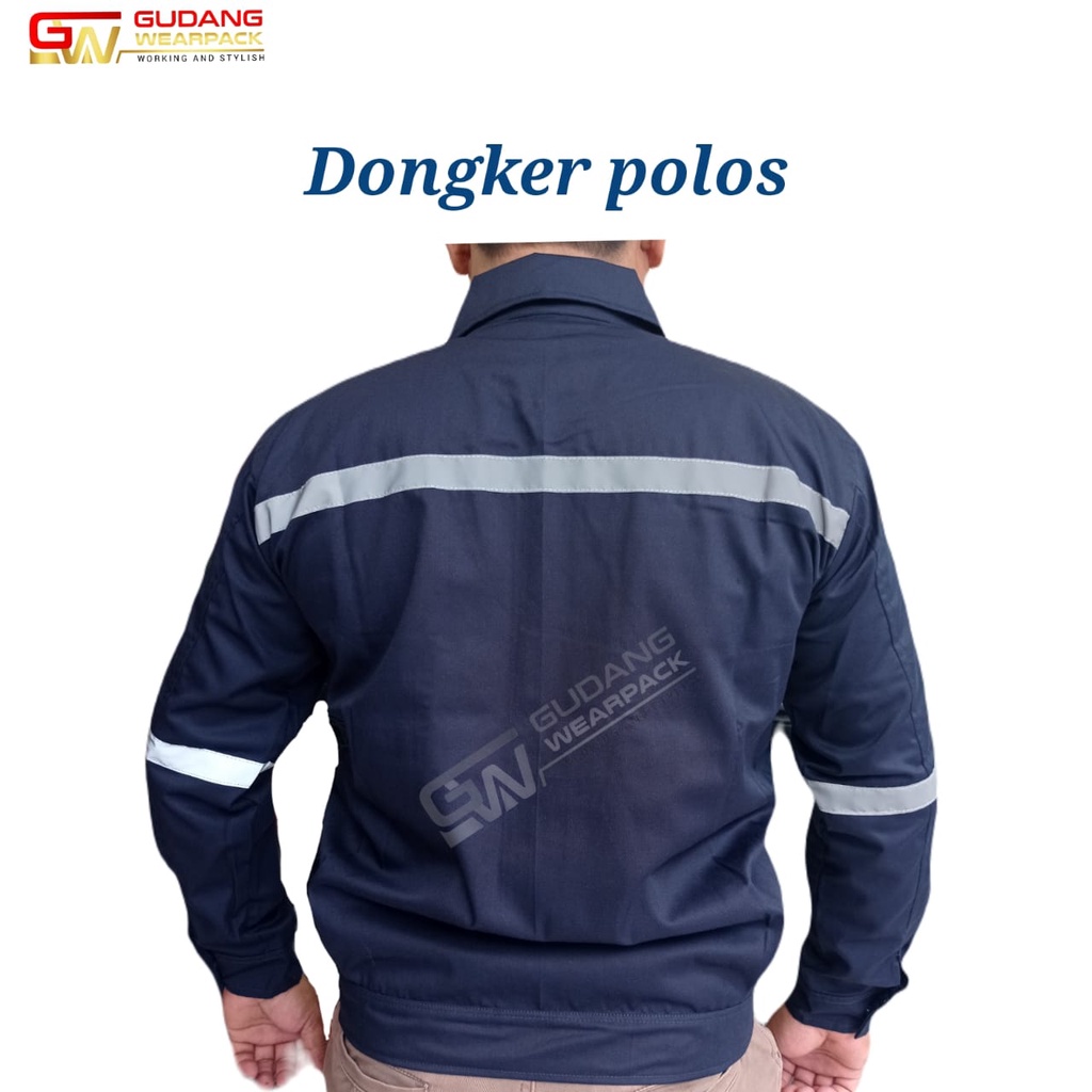 Gudang Wearpack - Baju Kerja Seragam Proyek Warna Dongker Polos