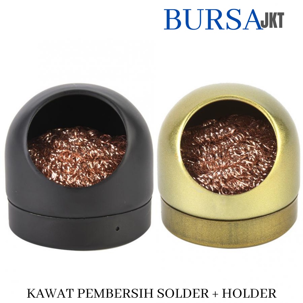 KAWAT TEMBAGA PEMBERSIH SOLDER IRON HEAD TIP + HOLDER