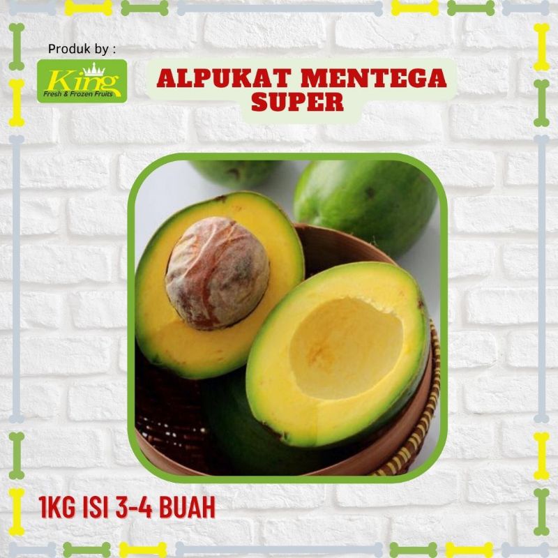 

Alpukat mentega isi 3-4 buah, alpukat mentega fresh super, alpukat mentega kualitas supermarket