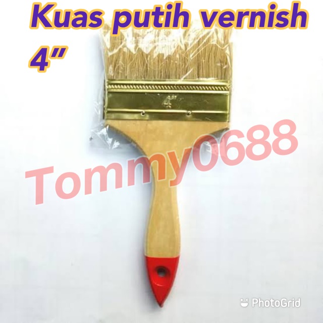 KUAS CAT TEMBOK PUTIH 4” KUAS VERNISH KUAS PERNIS 4 INCH