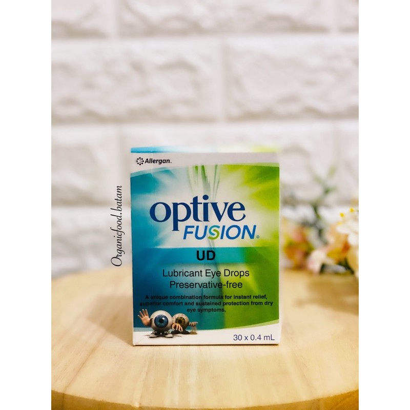 

Allergan Optive Fusion Lubricant Eye Drops 30 Vial X 0.4ml /Tetes Mata