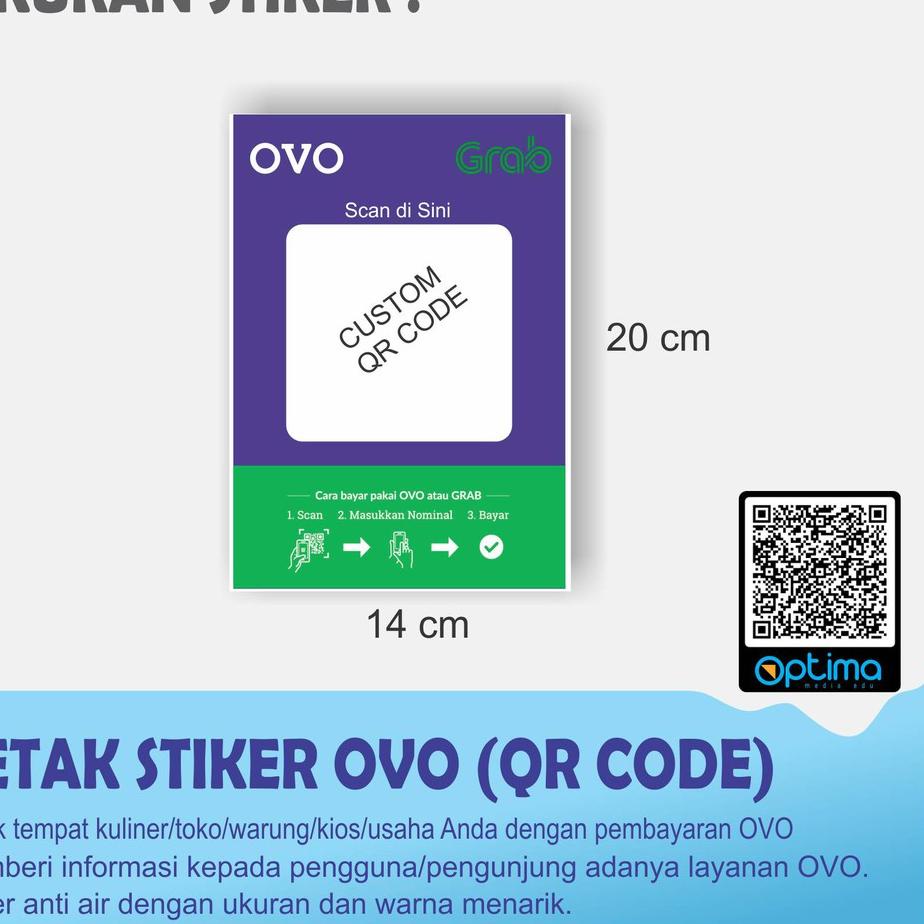 

[KODE EK7SW] CETAK STIKER OVO BESERTA QR CODE