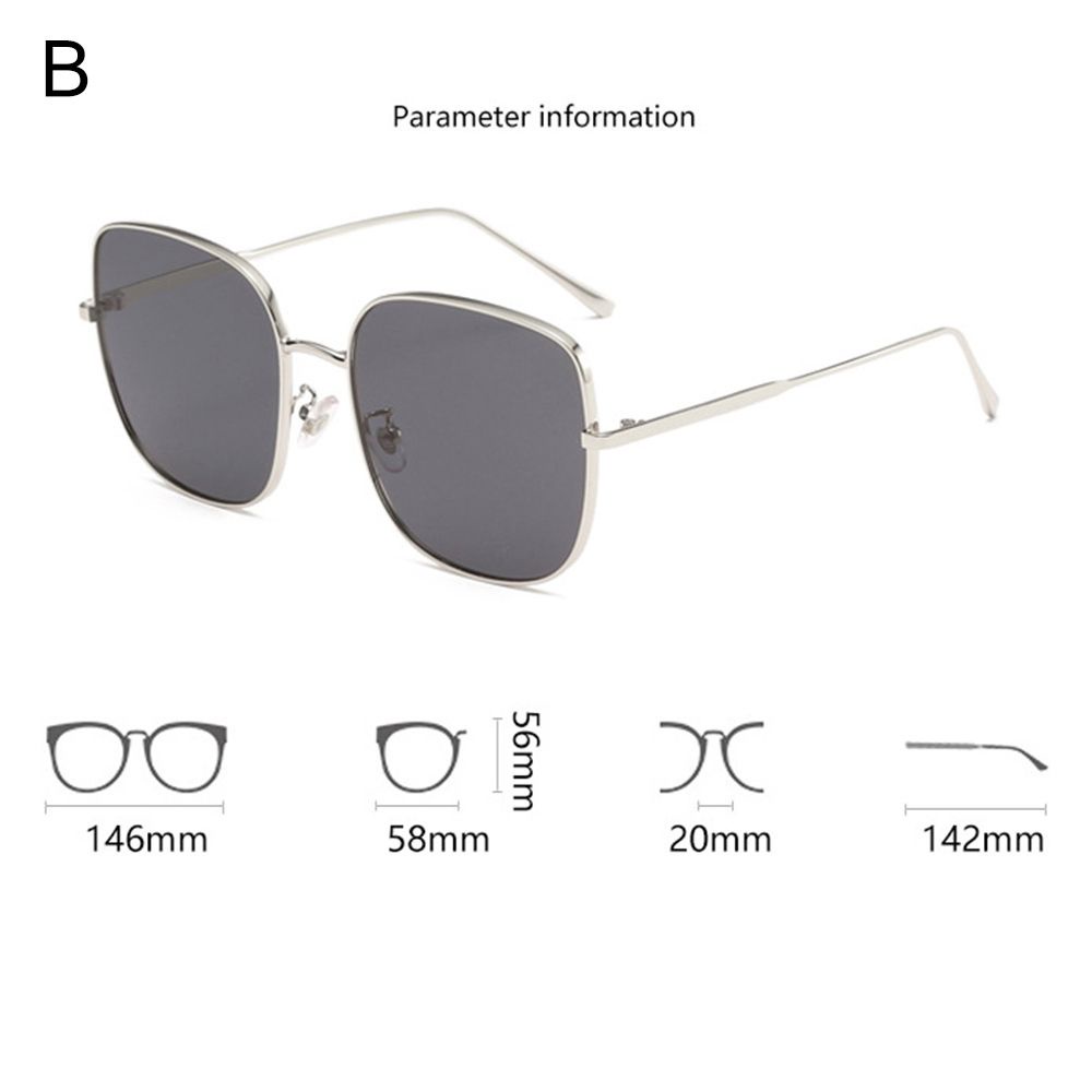 ROW Fashion Polarized Sunglasses Outdoor UV400 Protection Square Sunglasses Beach Vacation for Driving Shopping Men &amp; Women Star With The Same Oversized