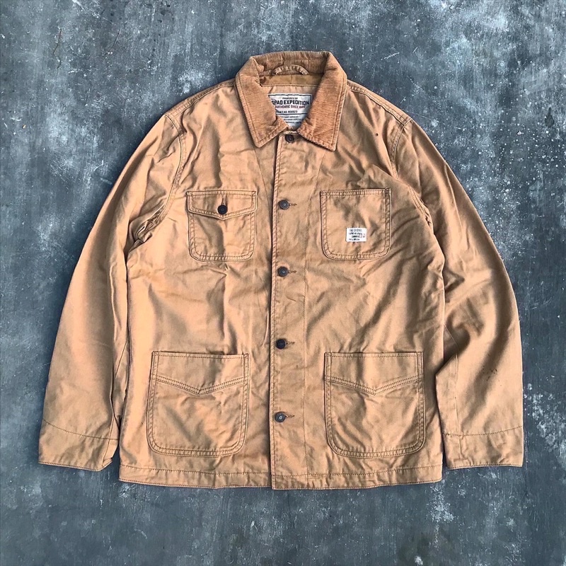 SPAO EXPEDITION CHORE JACKET BROWN