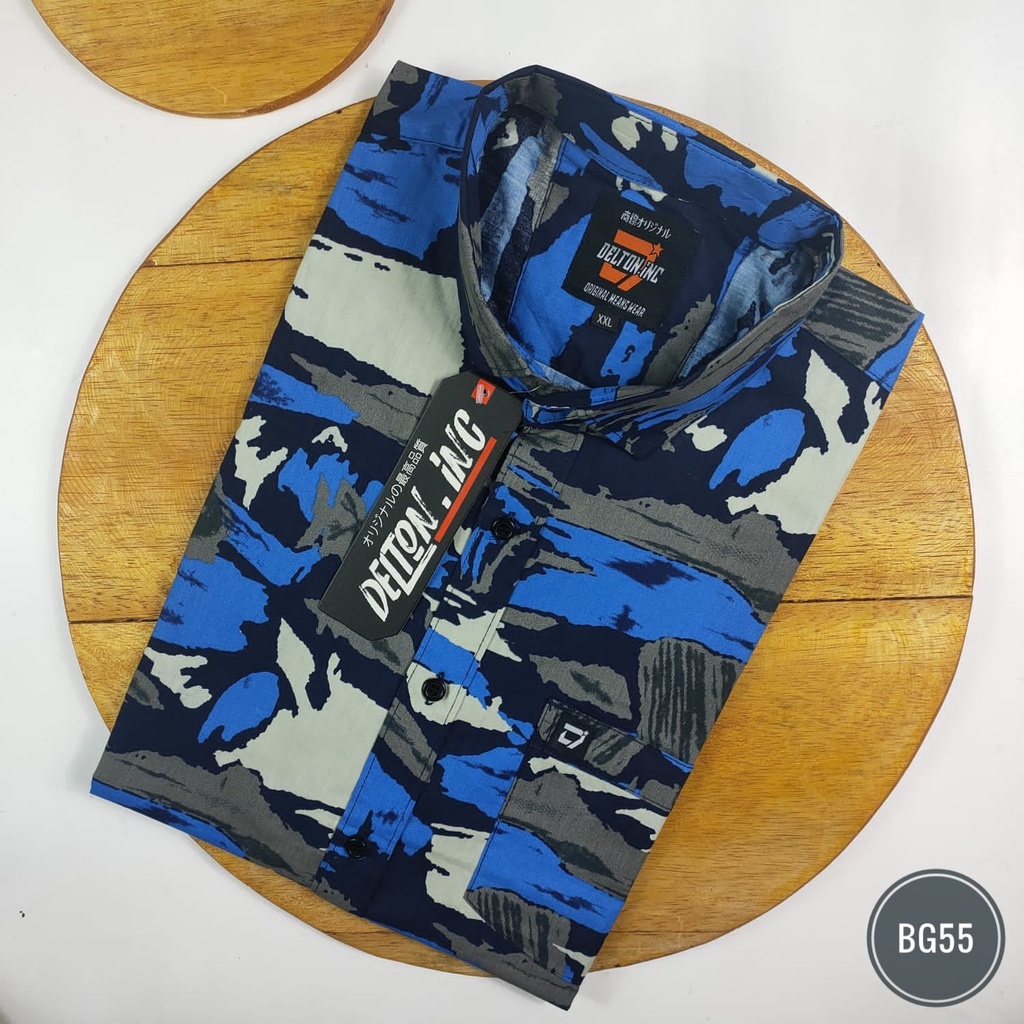 Kemeja Pria Big Size / Kemeja Pria Jumbo / Kemeja Pria Lengan Pendek Ukuran XL/XXL/XXXL (BG13)