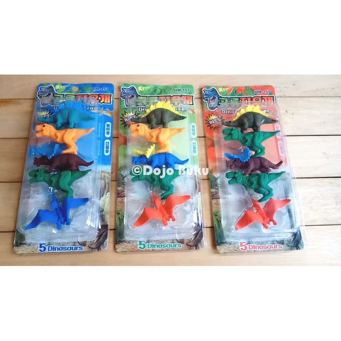 

Figure Dinosaurus 6 cm set 5 pcs &#40- penghapus pensil &#41-