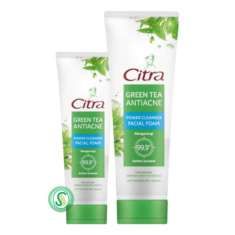 Citra Green Tea Anti Acne Facial Foam 50gr / 100gr