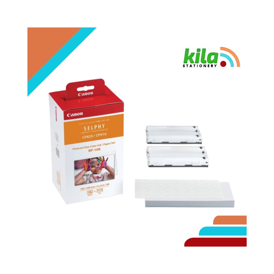 Canon Selphy RP-108 Kertas Foto Printer = CP820 |CP910 |CP1000 |CP1200
