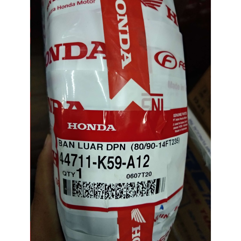 Ban Luar Motor Depan Standar 44711-K59-A12 80/90 14 FT235 AHM