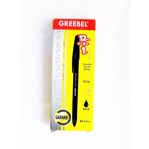 

Gramedia Bogor - Greebel Ballpen Technoline 0.5 Black (12+1)