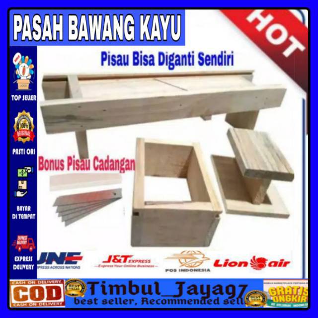 Irisan bawang kayu - alat pemotong bawang - onion slicer - pisau alat pengiris- pasah bawang kayu
