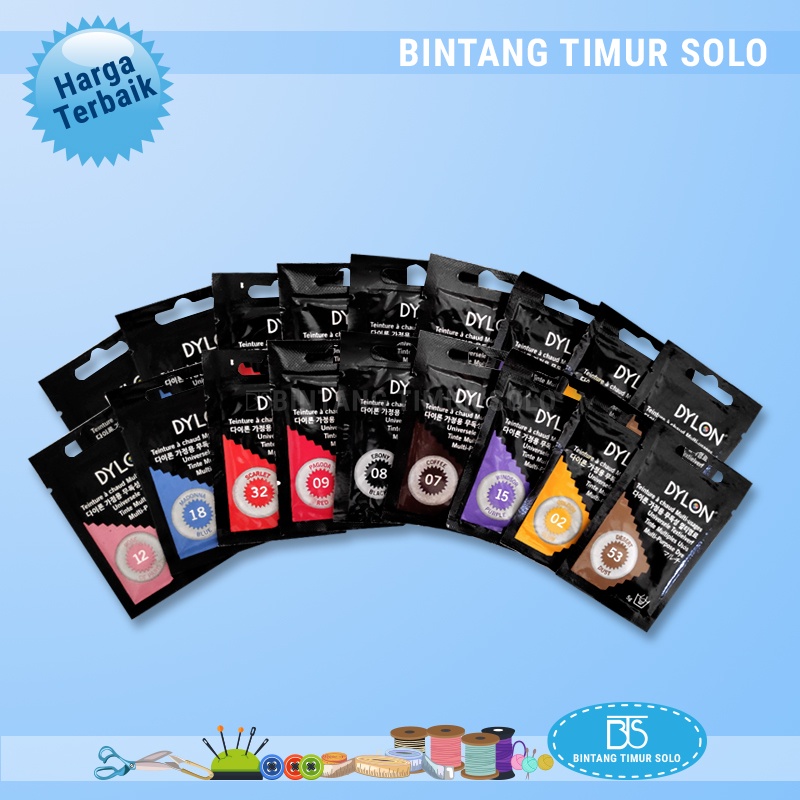 Dylon Pewarna Pakaian / Pewarna Tekstil Dylon Sachet