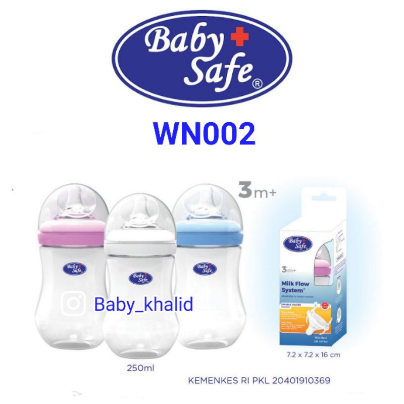 Baby Safe Wide Neck Bottle WN002 250 Ml