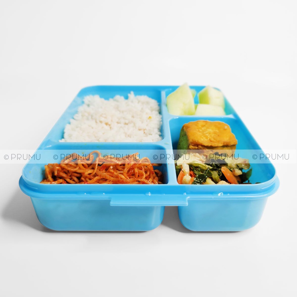 Kotak Makan Catering 4 Sekat - Kotak Bekal - Tempat Makan - Lunch Box - Clio Lunch Box Bento