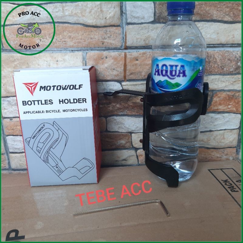 MOTOWOLF holder tempat botol minum dispion Nmax AEROX PCX VARIO BEAT vixion CBR ninja GSX mio Murah