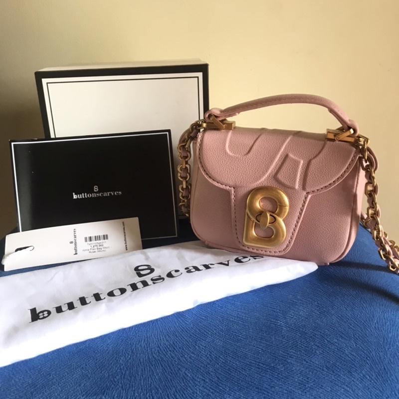alma flap bag micro rose preloved
