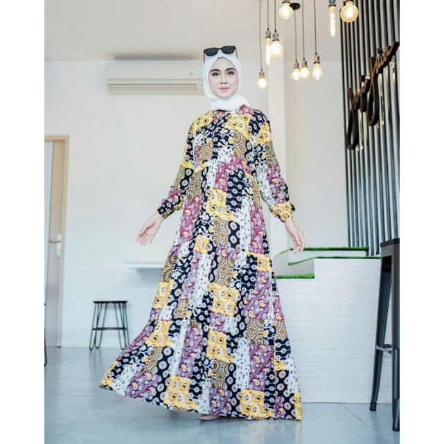 GAMIS RAYON PREMIUM|GAMIS RAYON CANDI MEKAR|GAMIS TWILL|GAMIS