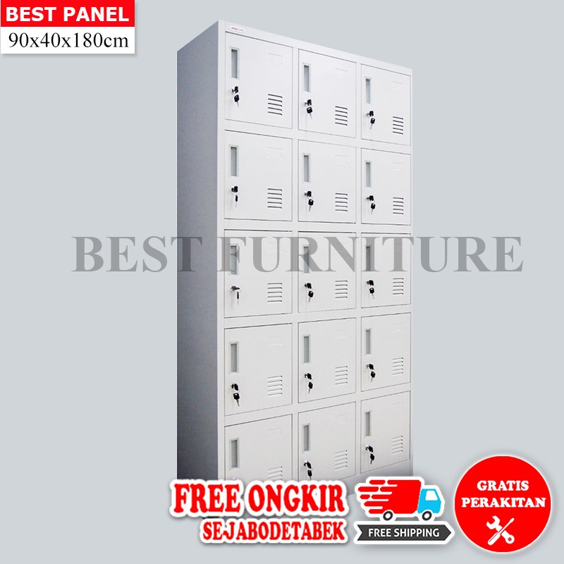 Best Locker Filing Cabinet Stainless Besi Anti Banjir 15 Pintu