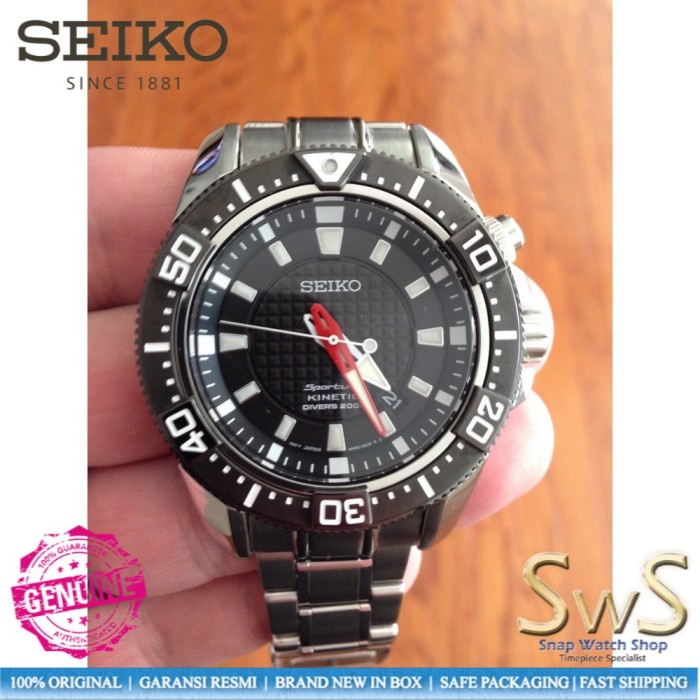 SEIKO Kinetic Sportura SKA511 SKA511P1 Driver Original Jam Tangan Pria Automatic Garansi Resmi