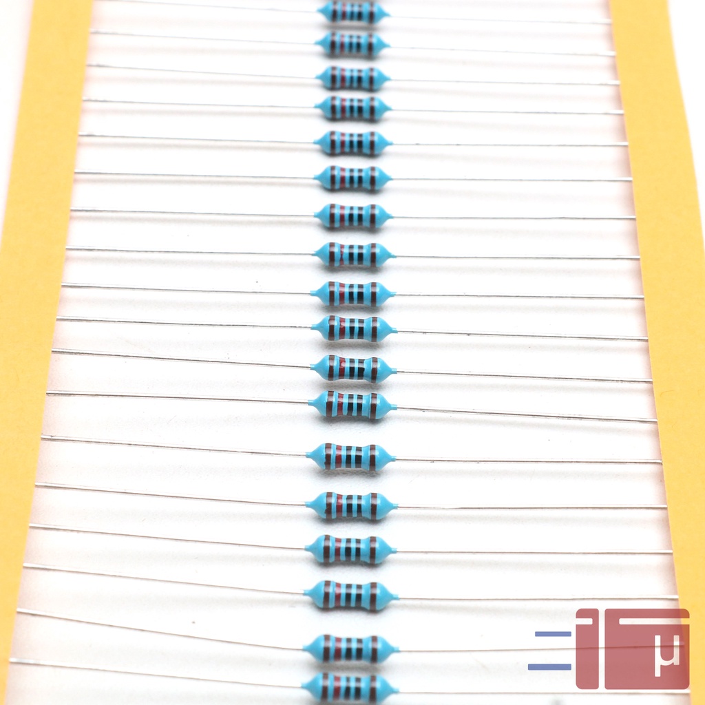 x10 Resistor 120R 120 Ohm 1/4W Metal Film 1% Taiwan Kaki Tembaga