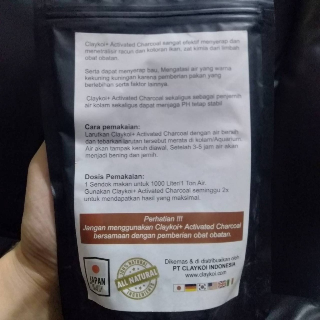 CLAYKOI HITAM 250 GR PREMIUM QUALITY CLAY KOI